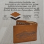 Preview: Voll Leder Geldbörse mit RFID Schutz Folie Motorrad Biker Rocker